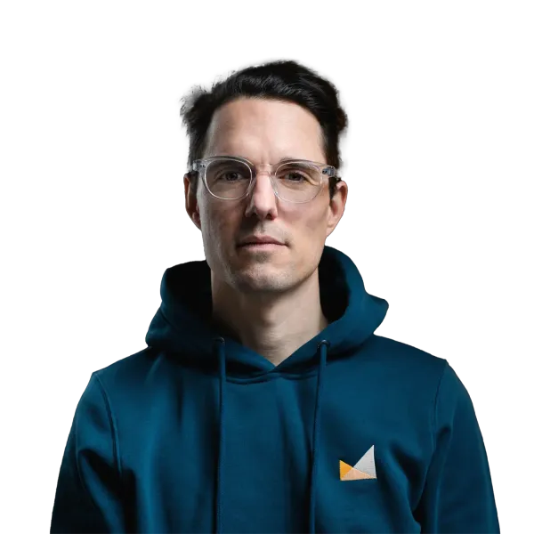 Ein Portrait von einem Mann, Thom, Gründer und Chef bei Filmevent.